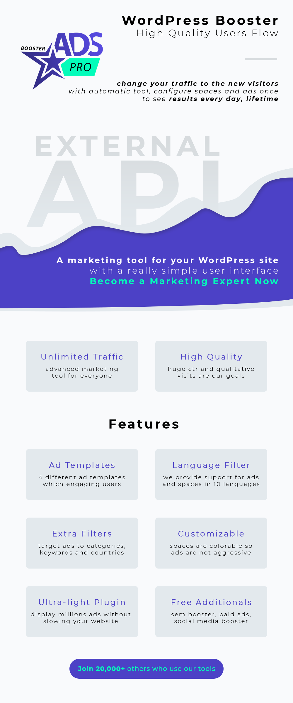 WP Boo - WordPress Booster by Ads Pro - 1